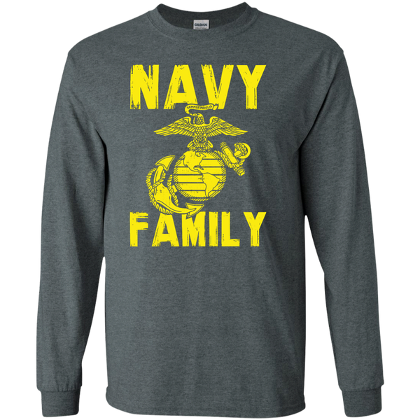 Navy Family Semper Fi 1 LS Ultra Cotton Tshirt