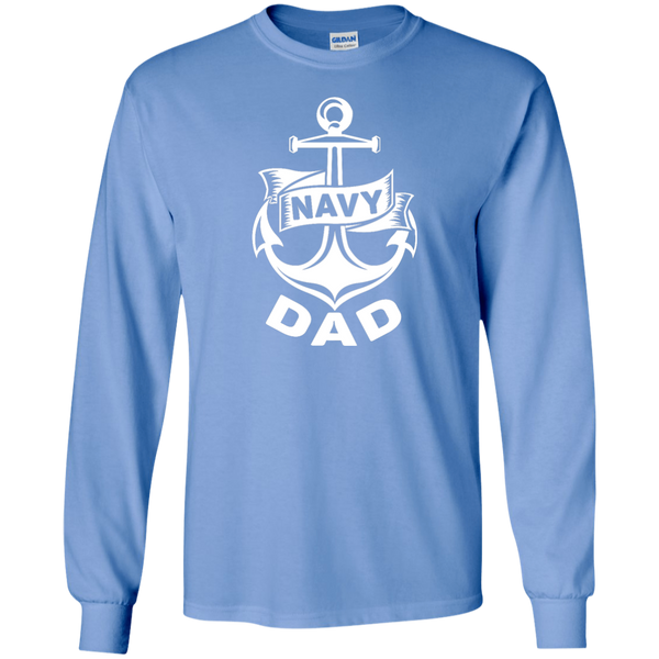 Navy Dad 1 LS Ultra Cotton Tshirt