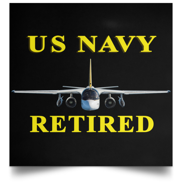 Navy Retired 2 Poster - Square