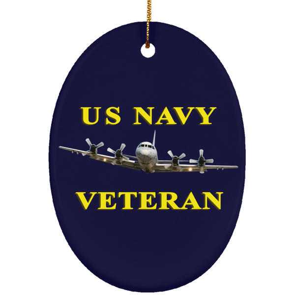 Navy Vet 2 Ornament - Oval