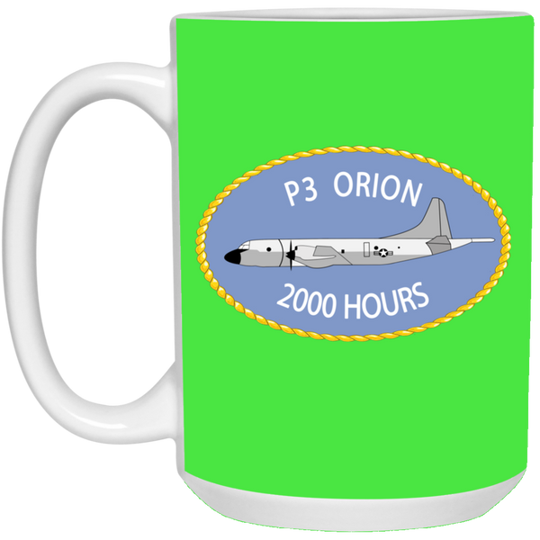 P-3 Orion 9 2000 White Mug - 15oz