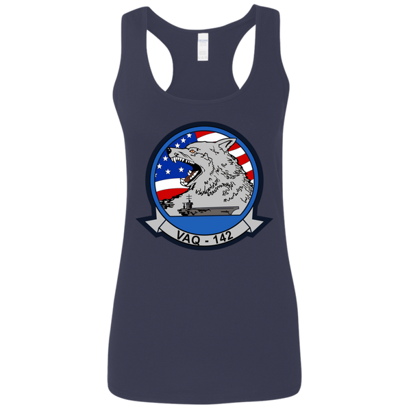 VAQ 142 3 Ladies' Softstyle Racerback Tank