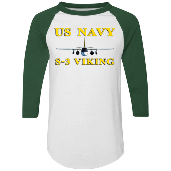 US Navy S-3 3 Colorblock Raglan Jersey