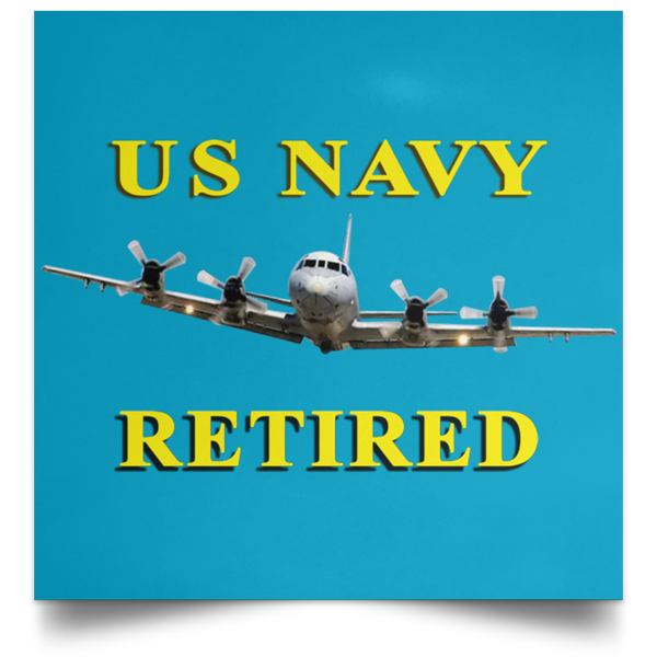 Navy Retired 1 Poster - Square