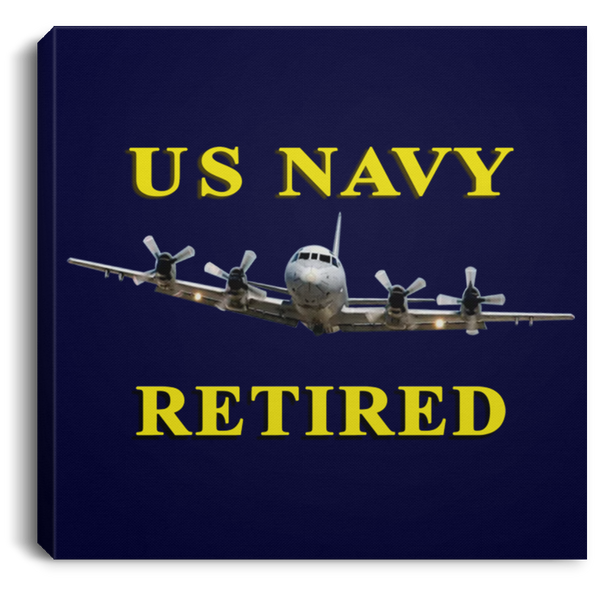 Navy Retired 1 Canvas - Square .75in Frame