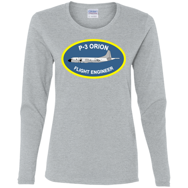 P-3 Orion 4 FE Ladies' Cotton LS T-Shirt