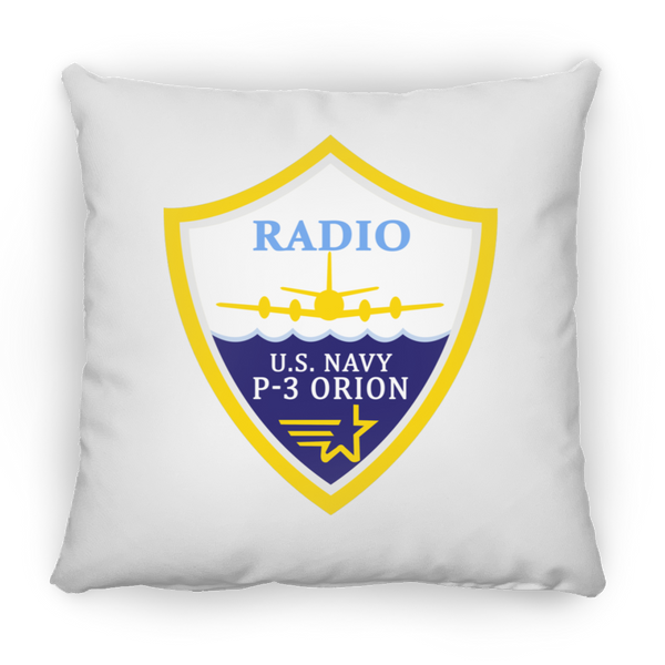 P-3 Orion 3 Radio Pillow - Square - 14x14