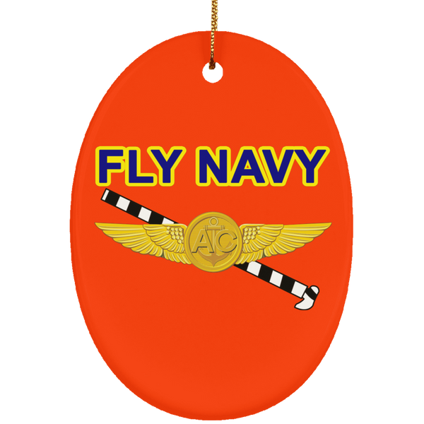 Fly Navy Tailhook 2 Ornament - Oval