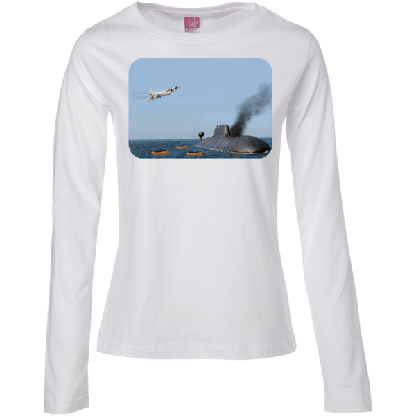 Abandon Ship Ladies' LS Cotton T-Shirt