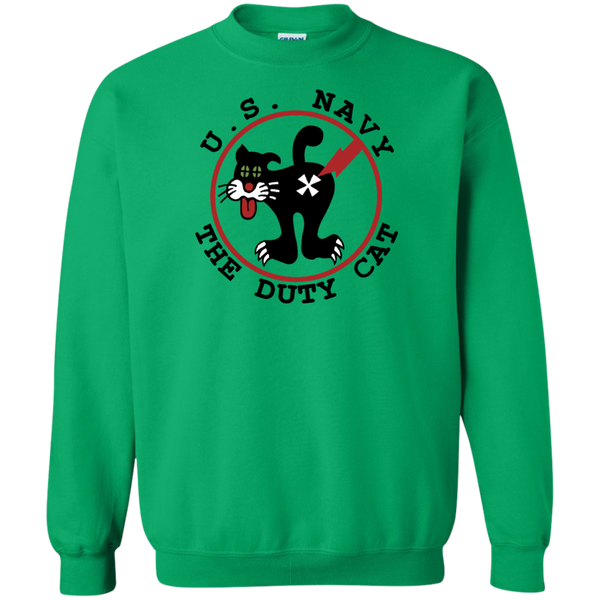 Duty Cat 4 Printed Crewneck Pullover Sweatshirt