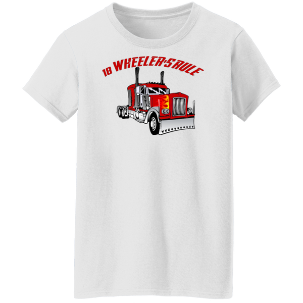 Trucker 18 Wheeler 1 Ladies' Cotton T-Shirt