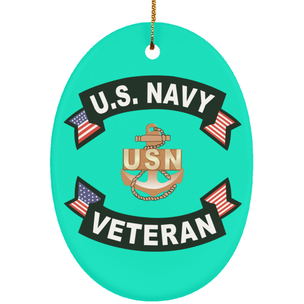 Navy Veteran 1 Ornament - Oval