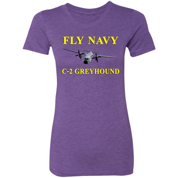 Fly Navy C-2 3 Ladies' Triblend T-Shirt