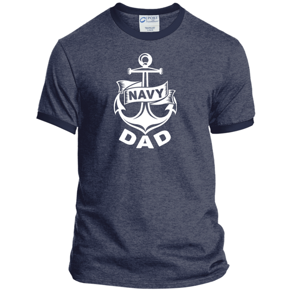 Navy Dad 1 Ringer Tee