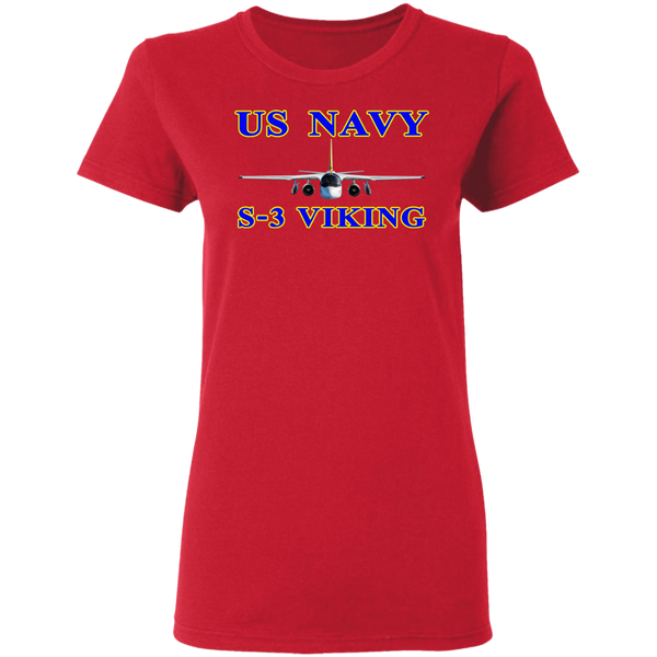 US Navy S-3 1 Ladies' Cotton T-Shirt