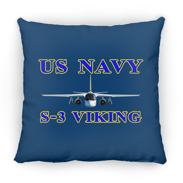 US Navy S-3 1 Pillow - Square - 18x18