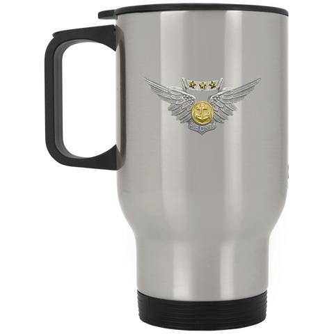 Combat Aircrew 1 Silver Stainless Travel Mug