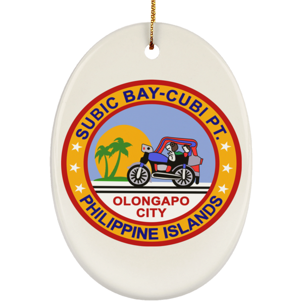 Subic Cubi Pt 03 Ornament - Oval