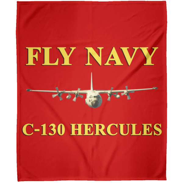 Fly Navy C-130 3 Blanket - Arctic Fleece Blanket 50x60