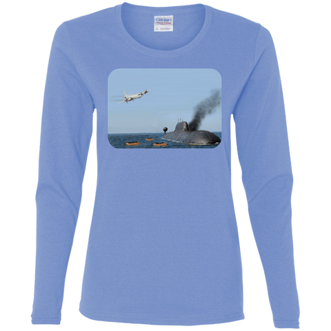 Abandon Ship Ladies' Cotton LS T-Shirt