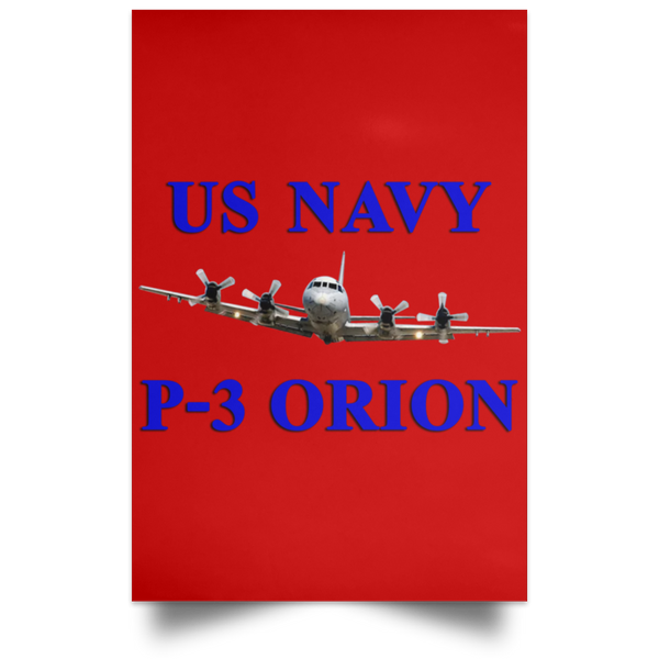 US Navy P-3 1 Poster - Portrait