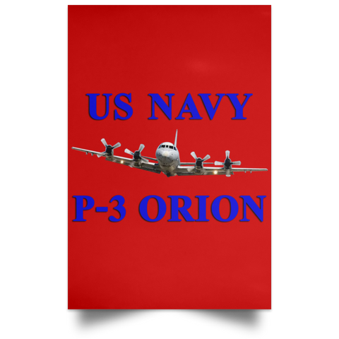 US Navy P-3 1 Poster - Portrait