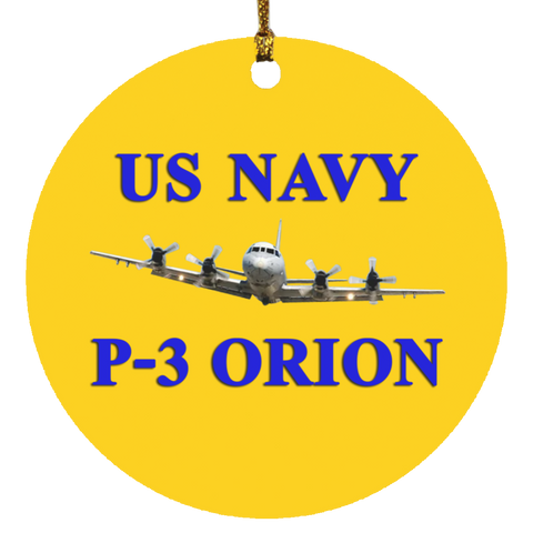 US Navy P-3 1 Ornament Ceramic - Circle