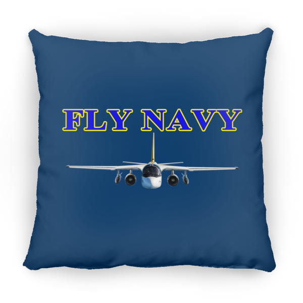 Fly Navy S-3 2 Pillow - Square - 16x16