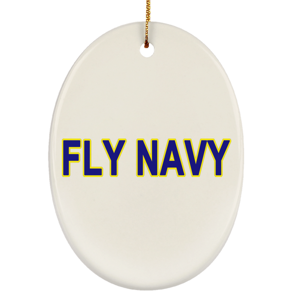 Fly Navy 2 Ornament - Oval