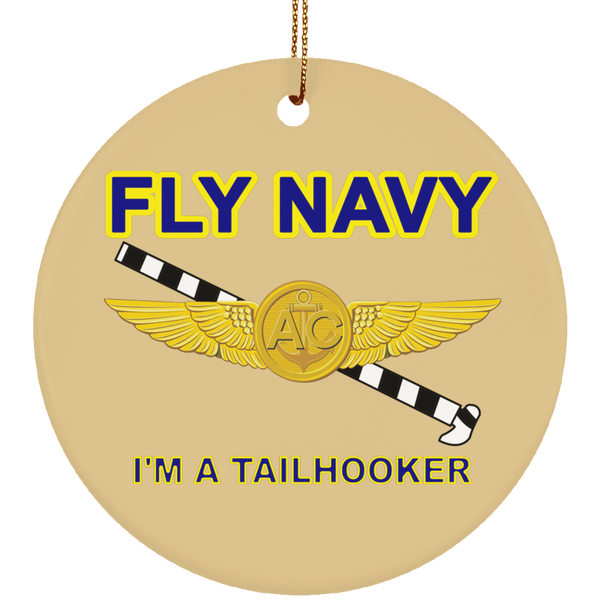 Fly Navy Tailhooker 2 Ornament - Circle