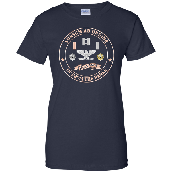 Up From The Ranks 2 Ladies Custom Cotton T-Shirt