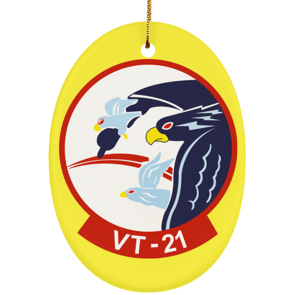 VT 21 2 Ornament Ceramic - Oval