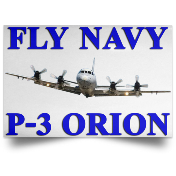 Fly Navy P-3 1 Poster - Landscape