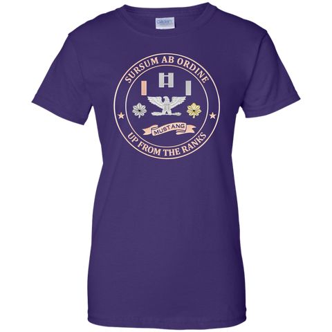 Up From The Ranks 2 Ladies Custom Cotton T-Shirt