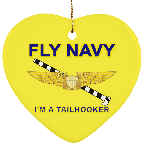 Fly Navy Tailhooker 3 Ornament - Heart