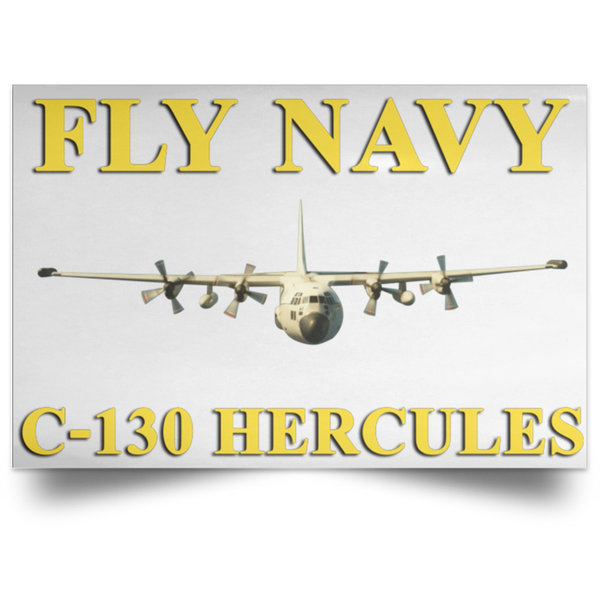 Fly Navy C-130 3 Poster - Landscape