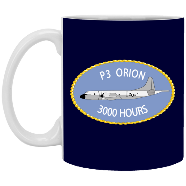 P-3 Orion 9 3000 White Mug - 11oz