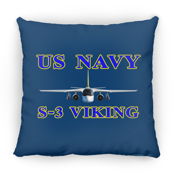 US Navy S-3 1 Pillow - Square - 16x16