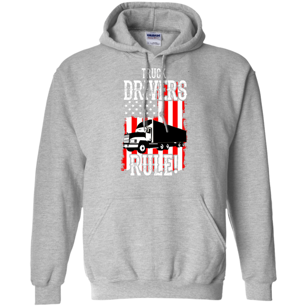 Truck Drivers Rule Pullover Hoodie