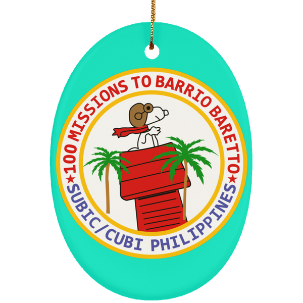 Subic Cubi Pt 07 Ornament - Oval