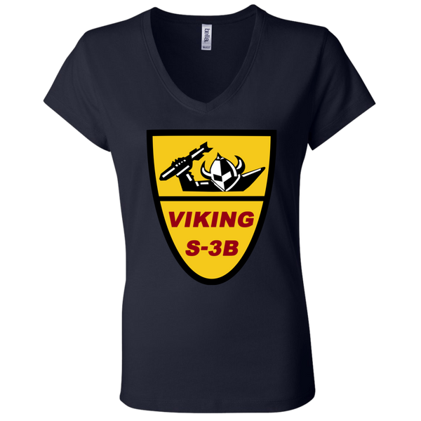 S-3 Viking 1 Ladies Jersey V-Neck T-Shirt