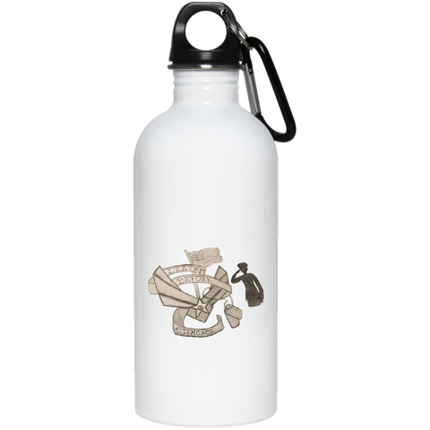 Death Before Dishonor Stainless Steel Water Bottle