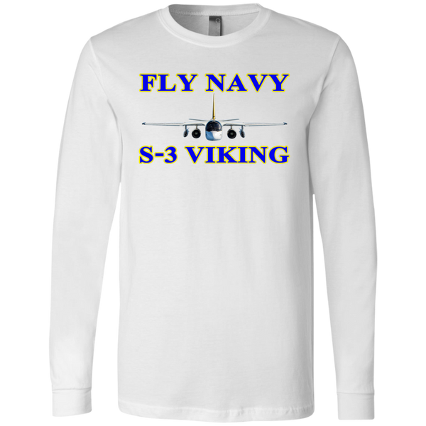 Fly Navy S-3 1 LS Jersey T-Shirt