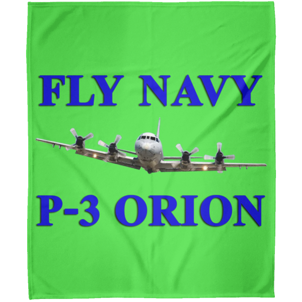 Fly Navy P-3 1 Blanket - Arctic Fleece Blanket 50x60