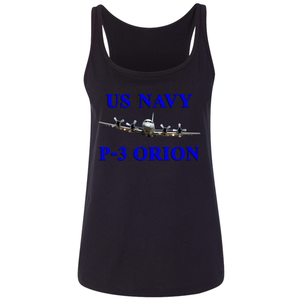 US Navy P-3 1 Ladies' Relaxed Jersey Tank