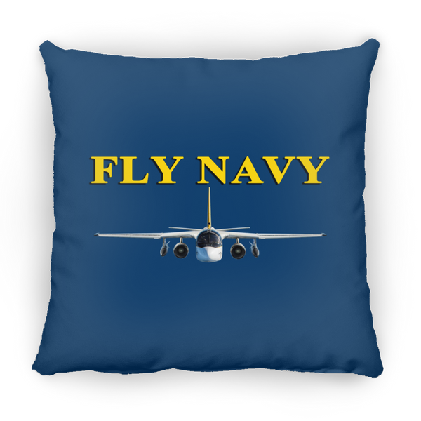 Fly Navy S-3 4 Pillow - Square - 18x18