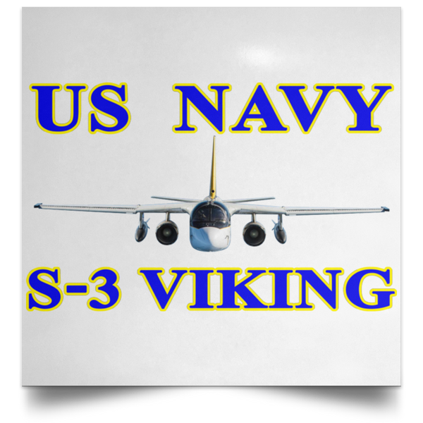 US Navy S-3 1 Poster - Square