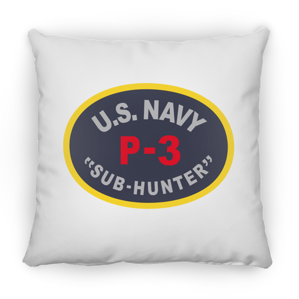 P-3 Sub Hunter Pillow - Square - 14x14