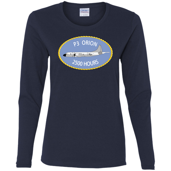 P-3 Orion 9 2500 Ladies' Cotton LS T-Shirt