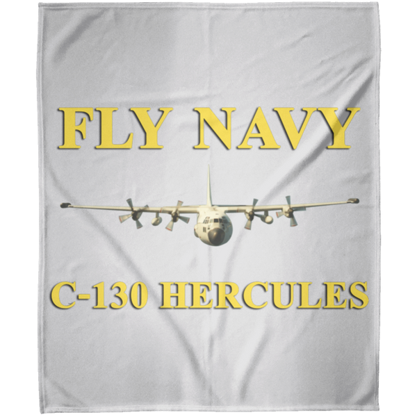 Fly Navy C-130 3 Blanket - Arctic Fleece Blanket 50x60